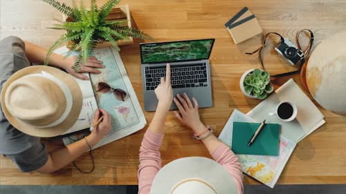 Booking funnel steps and conversion rates