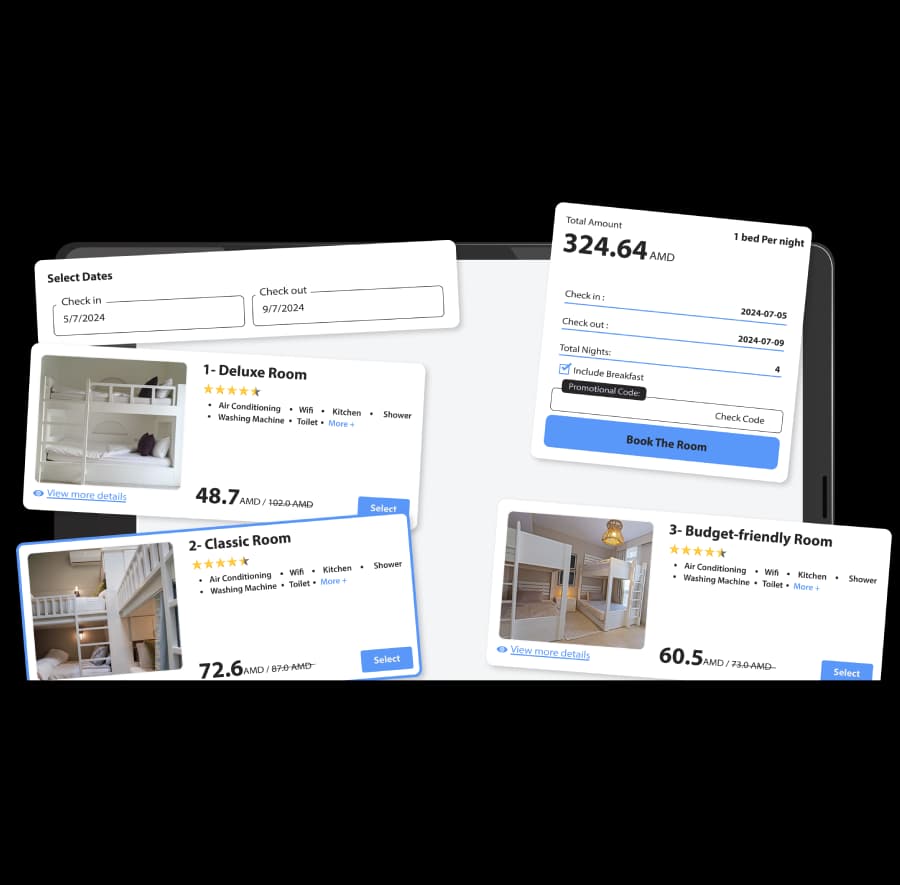 User-Friendly Hostel Booking Engine